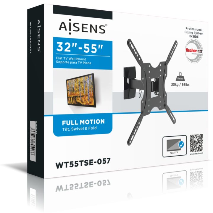 Suporte de parede AISENS ECO rotativo e inclinável para monitor/TV 30…