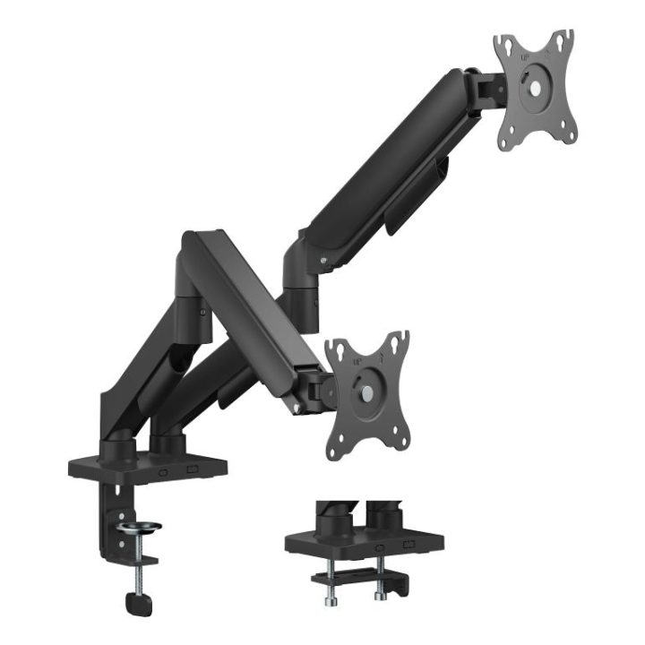 iggual SPMP02-A Soporte pinza 2 monitores 17-34" pro