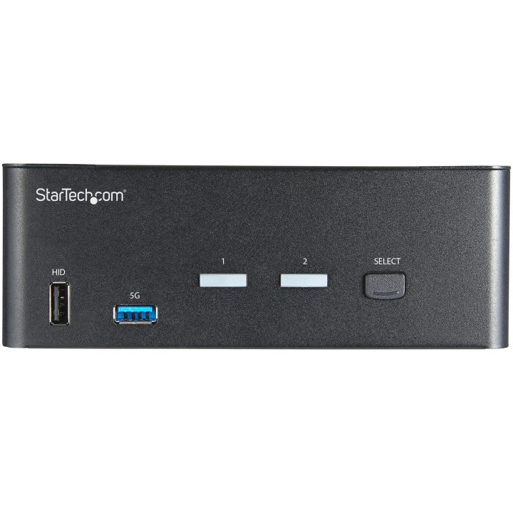 StarTech.com Comutador KVM de 2 Portas HDMI 2.0 4K para 2 Monitores -…