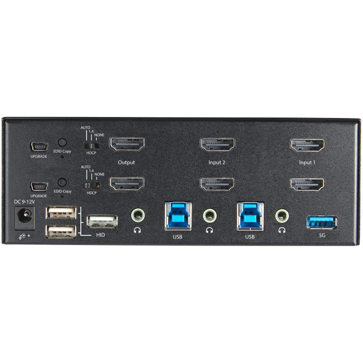 StarTech.com Comutador KVM de 2 Portas HDMI 2.0 4K para 2 Monitores -…