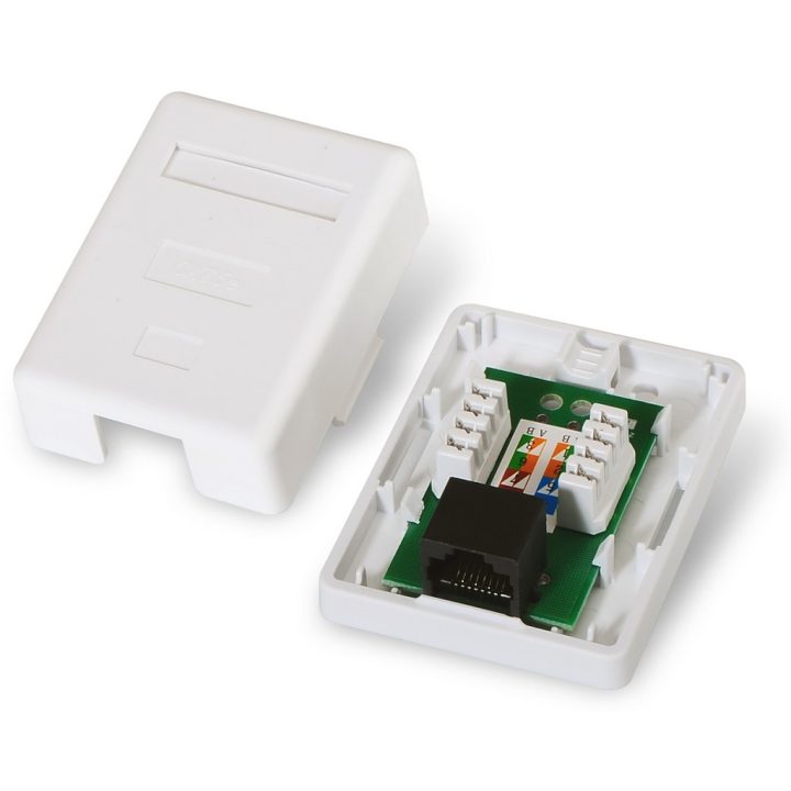 AISENS A138-0296 Cat5e Network Connection Box White