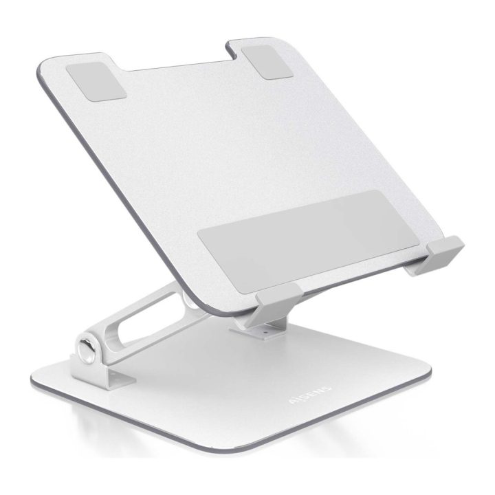 AISENS Adjustable Desktop Stand for Laptop / Tablet 7-13, Silver