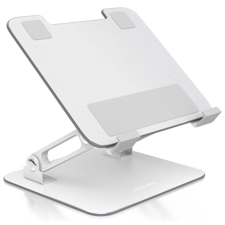 AISENS Adjustable Desktop Stand for Laptop / Tablet 7-13, Silver