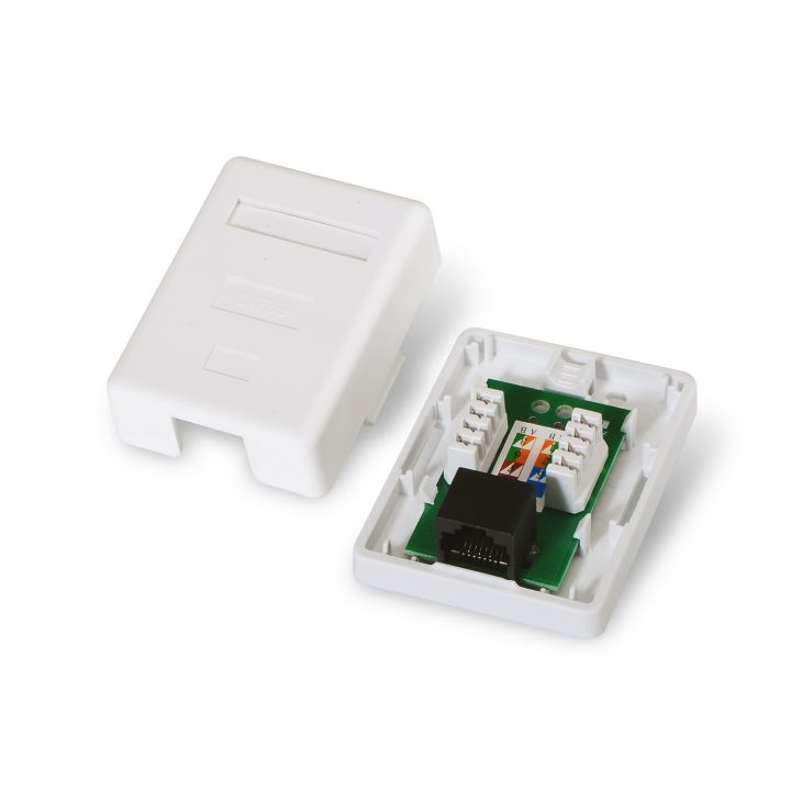 AISENS A138-0296 Cat5e Network Connection Box White