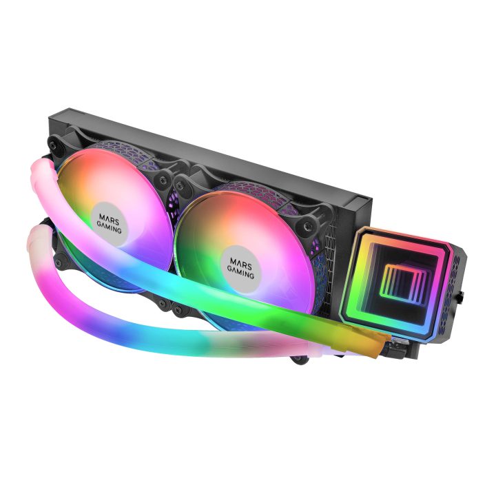 Mars Gaming ML-ULTRA240 Black, CPU Liquid Cooler, 500W TDP, Infinity…