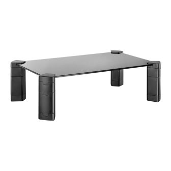 AISENS Glass Monitor/Laptop Riser Stand, Black