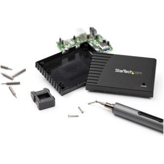StarTech.com Electric Screwdriver with 20-Piece Precision Bit Set -…