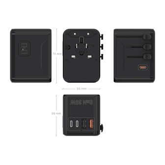 AISENS Adaptador de Tomada Universal de Viagem EU/USA/UK/AU com…