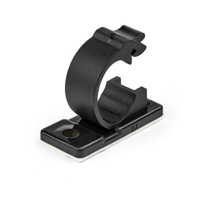 StarTech.com 100 Adhesive Cable Management Clips - Black -…