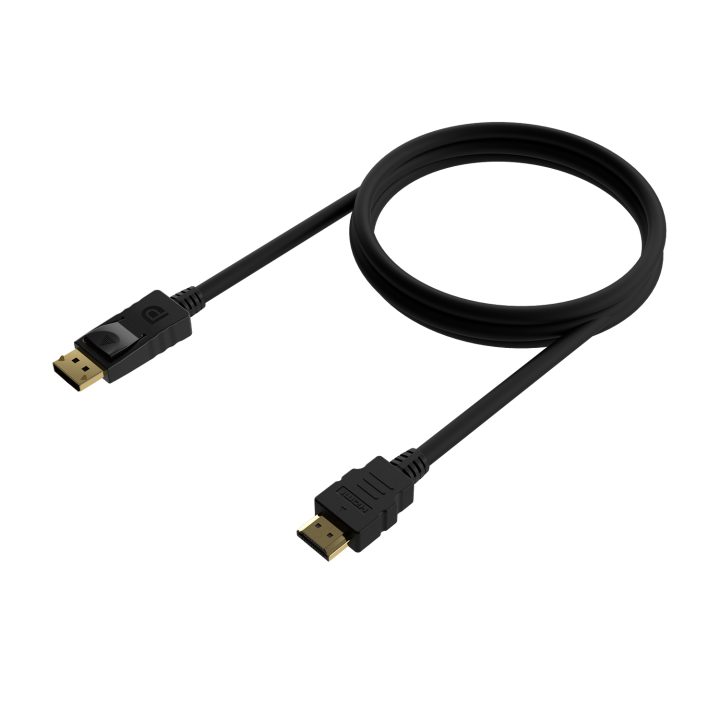 AISENS DisplayPort to HDMI Converter Cable, DP/M-HDMI/M, Black, 0.5M