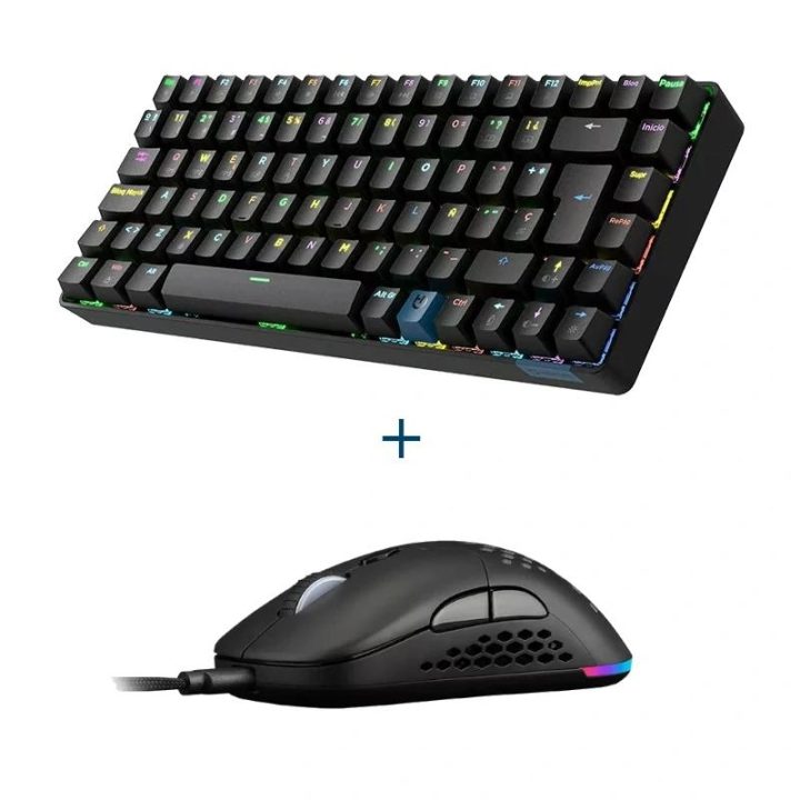 Hiditec Teclado GM1K switch red + Rato GX30 PRO (PAC010039)