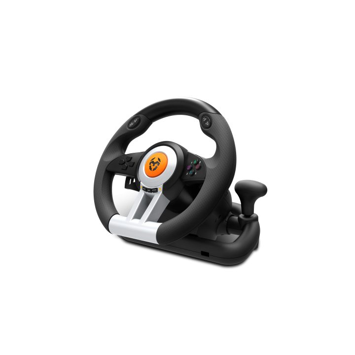 Krom volante + pedais k-wheel multi-plataforma (NXKROMKWHL)