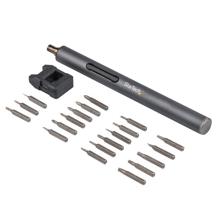 StarTech.com Electric Screwdriver with 20-Piece Precision Bit Set -…