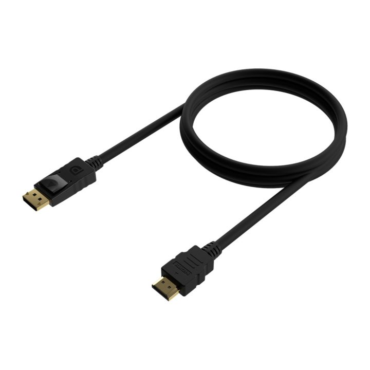 AISENS Cable Conversor DISPLAYPORT a HDMI, DP/M-HDMI/M, Negro, 0.5M