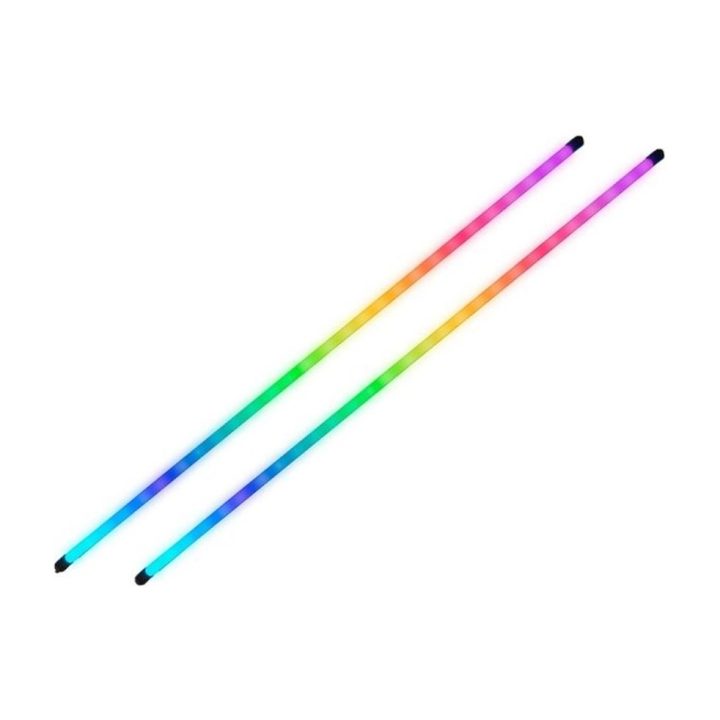 Mars Gaming MLT-TWO, 2x Tiras LED Neon ARGB 400mm, 5V 3 Pin…