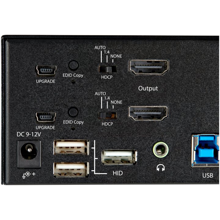 StarTech.com Comutador KVM de 2 Portas HDMI 2.0 4K para 2 Monitores -…