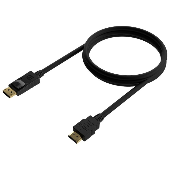 AISENS Cable Conversor DISPLAYPORT a HDMI, DP/M-HDMI/M, Negro, 0.5M