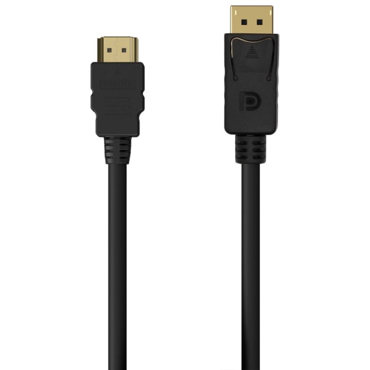 AISENS DisplayPort to HDMI Converter Cable, DP/M-HDMI/M, Black, 0.5M
