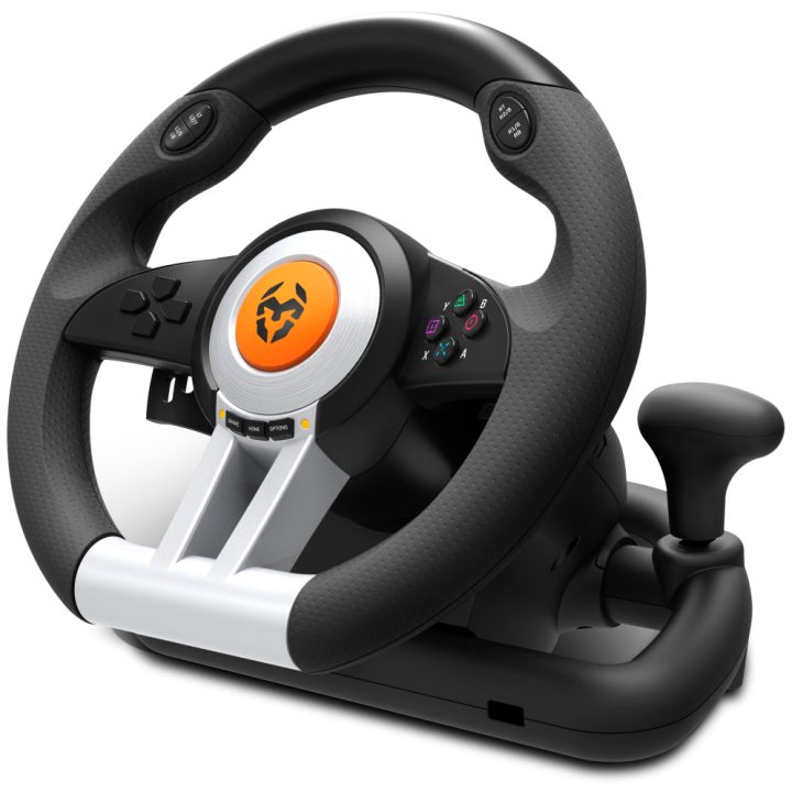 Krom volante + pedais k-wheel multi-plataforma (NXKROMKWHL)