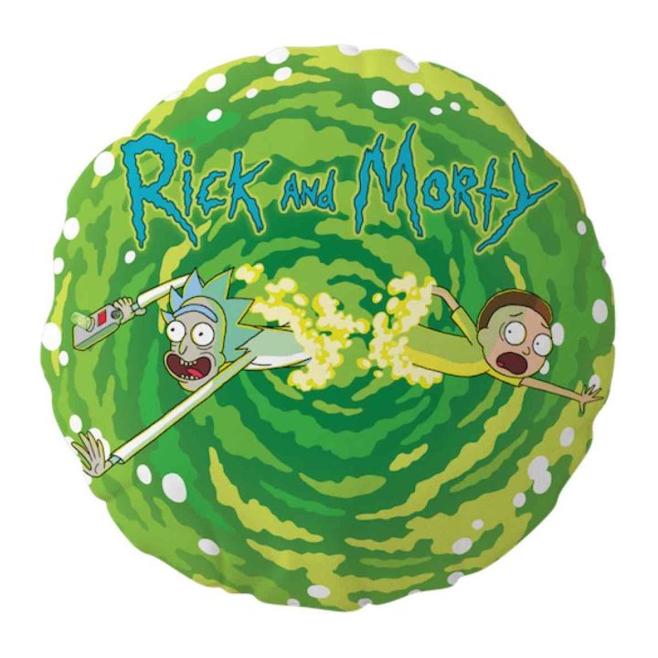 Almofada redonda SD Toys Rick & Morty logo Rick e Morty embalada a…