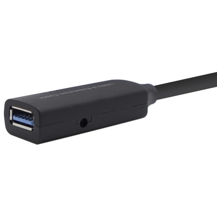 AISENS USB 3.0 Extension Cable with Amplifier, Type A/M-A/H, Black…