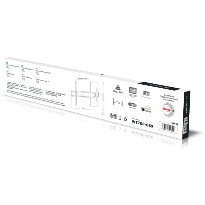 Suporte AISENS Eco Ultra Fino para Monitor/TV até 40 kg, 37-70…