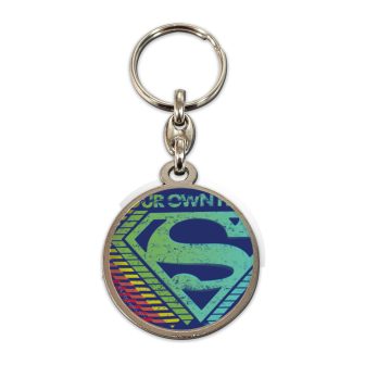 Round Metal Keychain SD Toys Logo Multicolor Superman DC Universe…