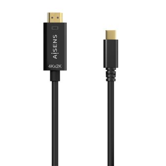 AISENS USB-C to HDMI 4K@30Hz Converter Cable, USB-C/M-HDMI/M, Black…
