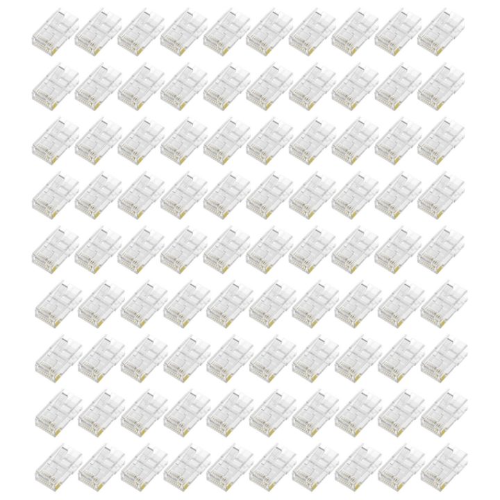 AISENS RJ45 Connector 8-Wire CAT.6 AWG24 (100 Pcs)