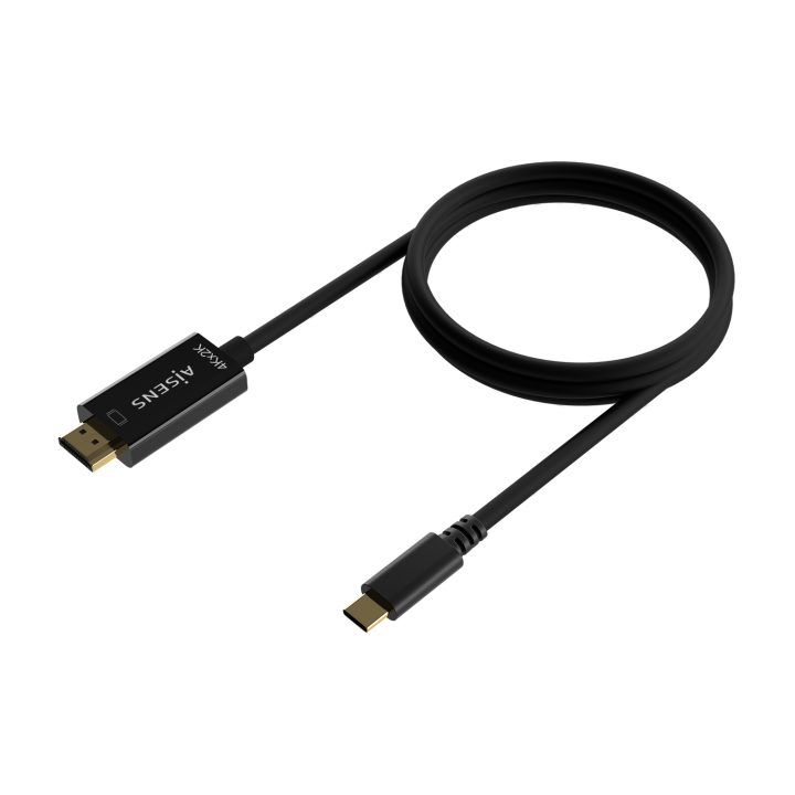 AISENS Cable Conversor USB-C A HDMI 4K@30Hz, USB-C/M-HDMI/M, Negro…