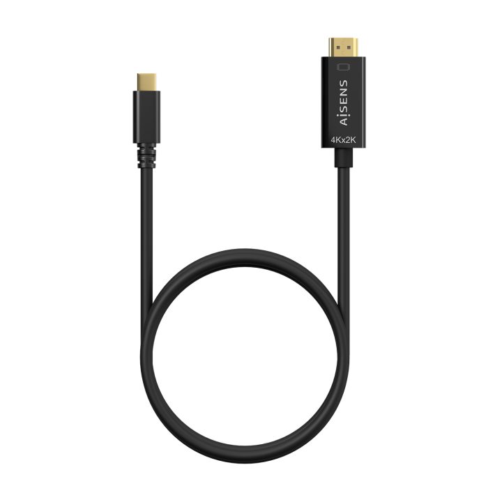 AISENS Cable Conversor USB-C A HDMI 4K@30Hz, USB-C/M-HDMI/M, Negro…