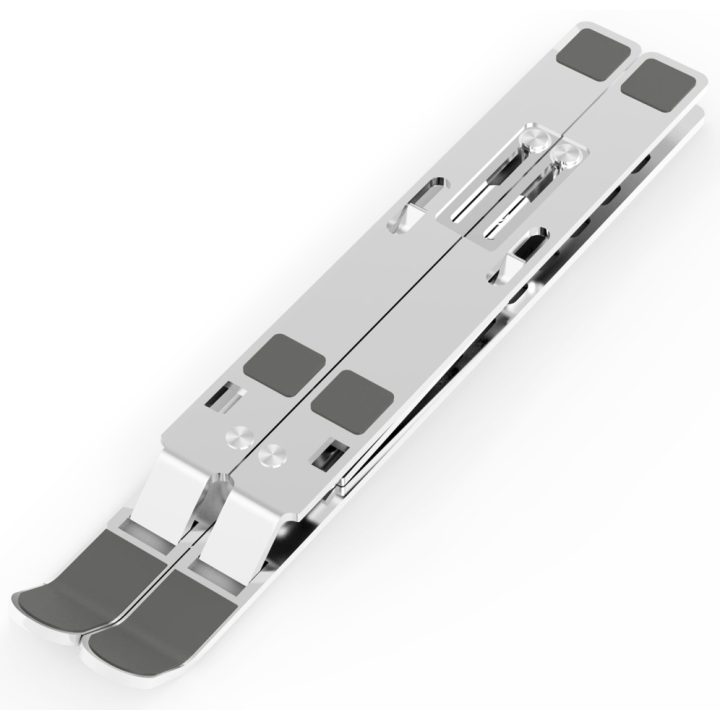 AISENS Adjustable Desktop Stand for Laptop / Tablet, Silver