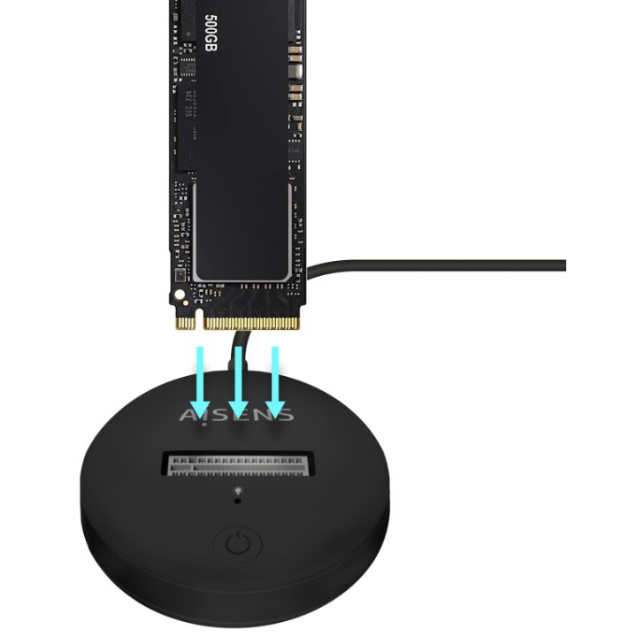 AISENS USB-C Dock M.2 (NGFF) ASUC-M2D013-BK SATA/NVMe A USB3.1 Gen2…