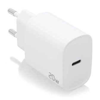 AISENS Carregador USB-C PD3.0 1 Porta 1xUSB-C 20W, Branco
