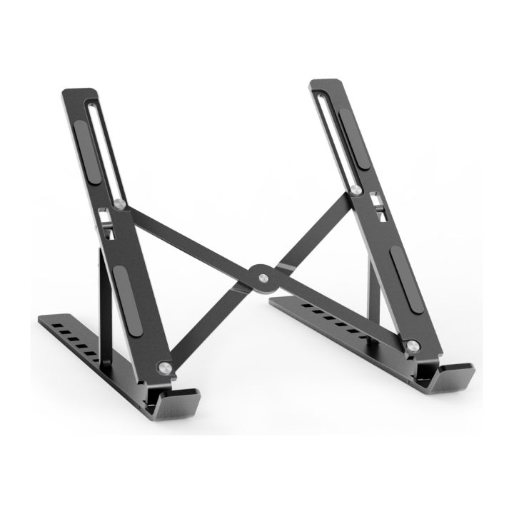 AISENS Adjustable Desktop Stand for Laptop / Tablet, Gray