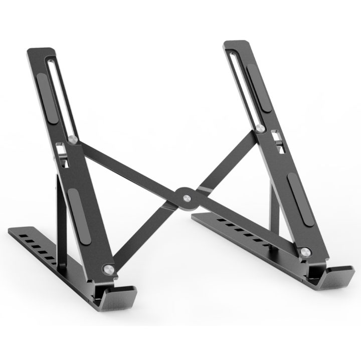 AISENS Adjustable Desktop Stand for Laptop / Tablet, Gray