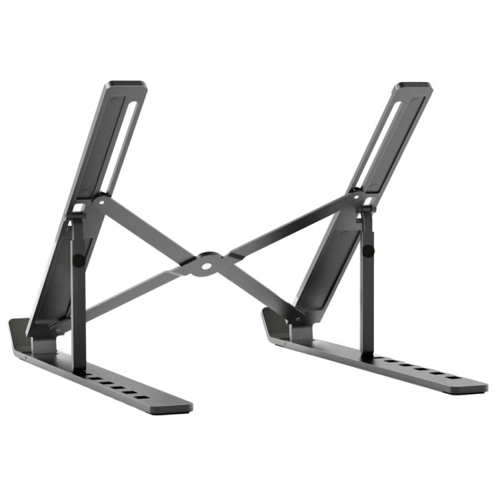 AISENS Adjustable Desktop Stand for Laptop / Tablet, Gray