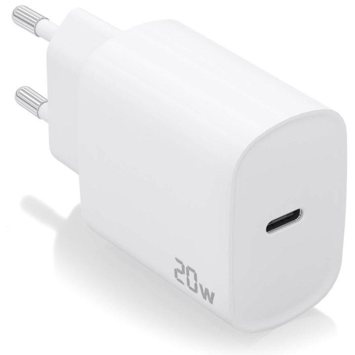 AISENS USB-C PD3.0 Charger 1 Port 1xUSB-C 20W, White