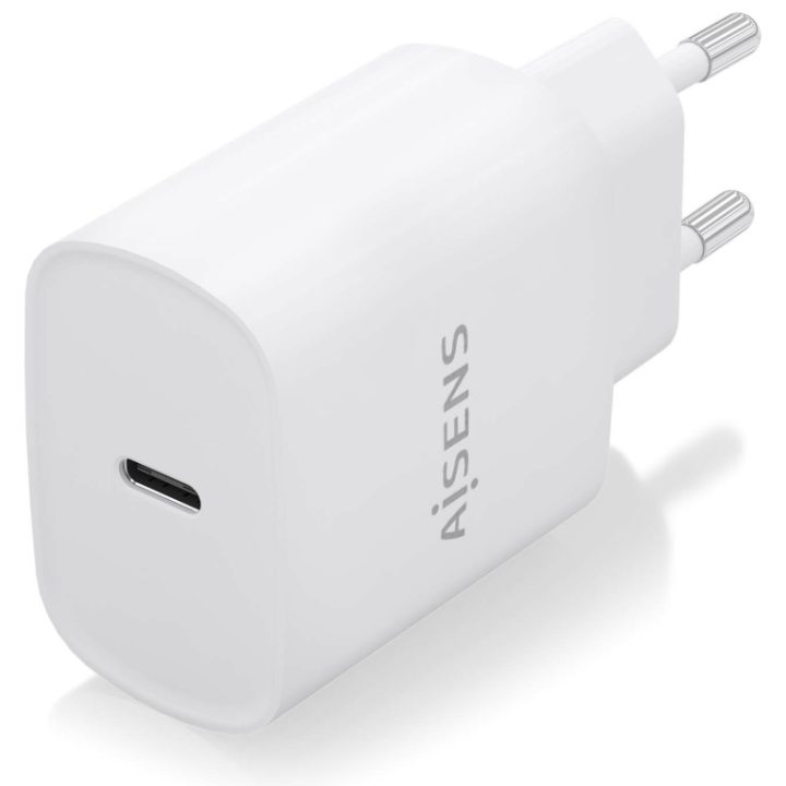 AISENS Carregador USB-C PD3.0 1 Porta 1xUSB-C 20W, Branco