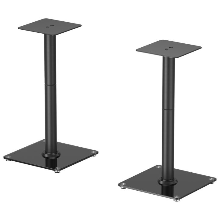 AISENS Universal Floor Speaker Stand, Black