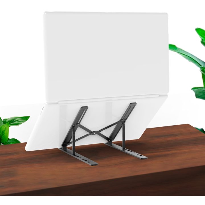 AISENS Suporte de Mesa Ajustável para Portátil / Tablet, Cinzento