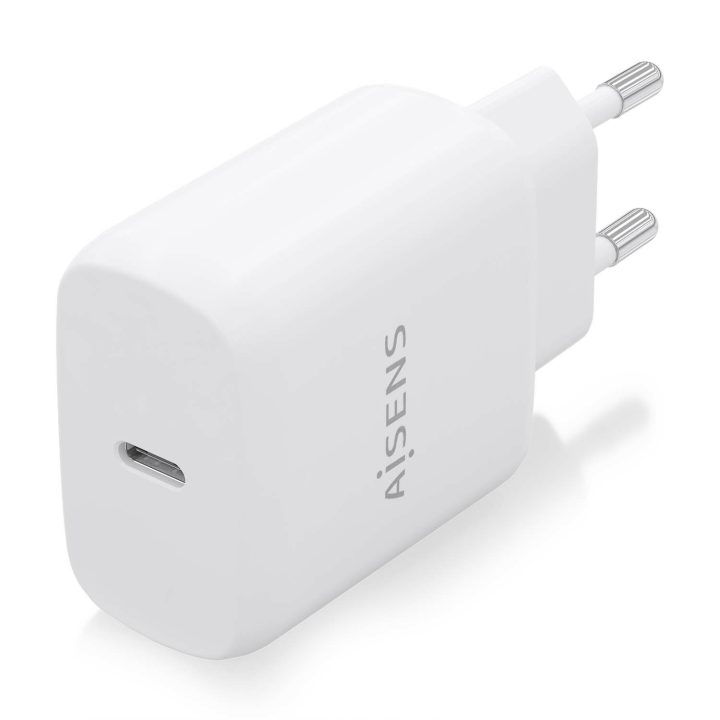 AISENS Carregador USB-C PD3.0 1 Porta 1xUSB-C 25W, Branco