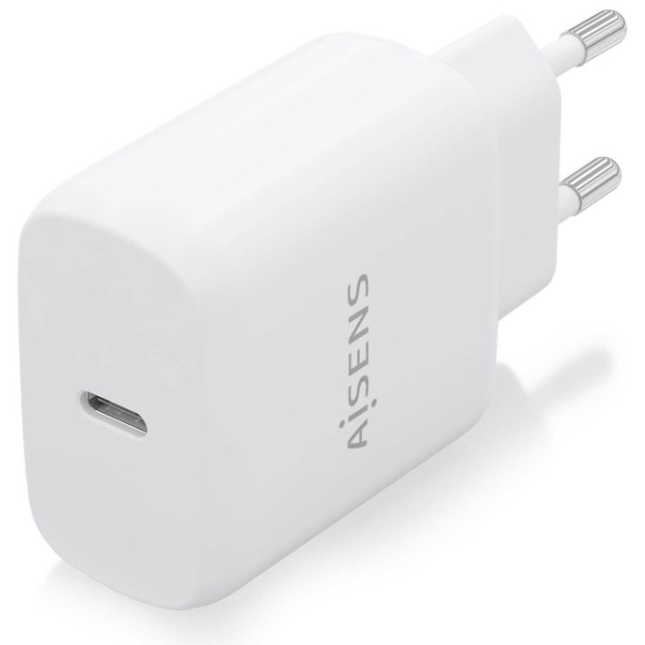 AISENS USB-C PD3.0 Charger 1 Port 1xUSB-C 25W, White
