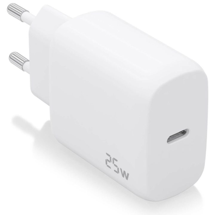 AISENS USB-C PD3.0 Charger 1 Port 1xUSB-C 25W, White