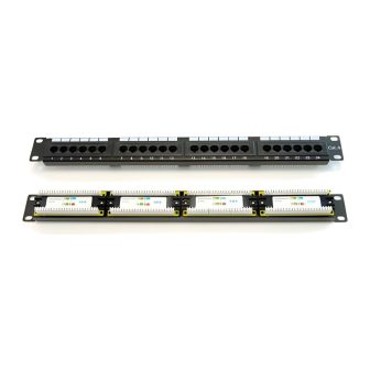 Patch panel Pepegreen 24 puertos CAT6 (PAT-06024-ST)