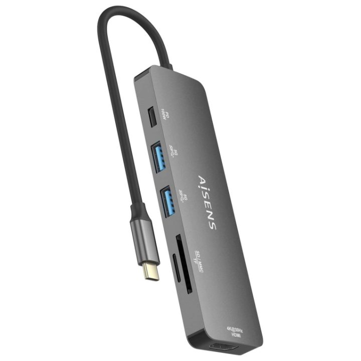 AISENS USB-C Dock 6-in-1, USB-C to 1xHDMI, 2xUSB-A, 1xUSB-C PD 100W…