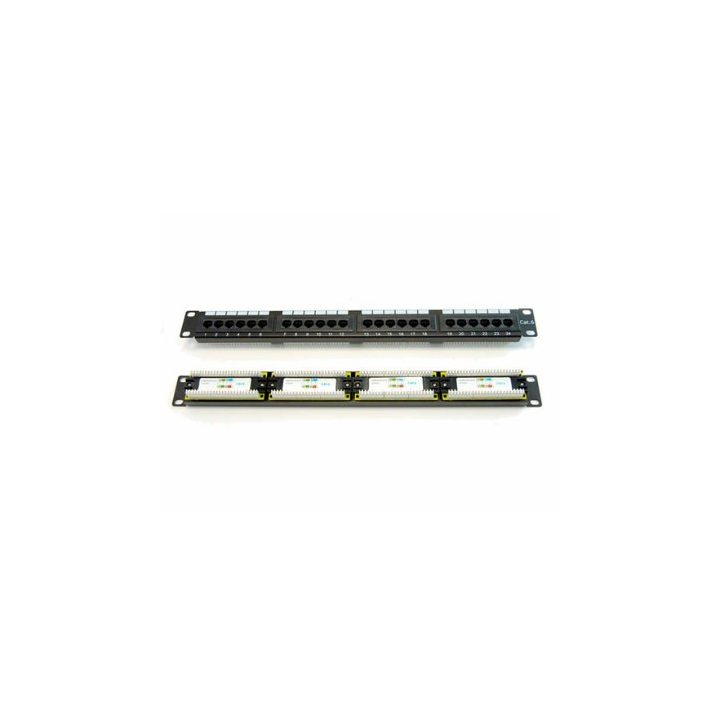 Patch panel Pepegreen 24 puertos CAT6 (PAT-06024-ST)