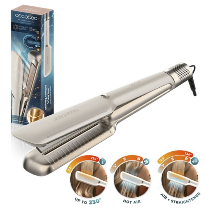 Cecotec Air Lisse Champagne Prancha de cabelo Airflow Champagne…