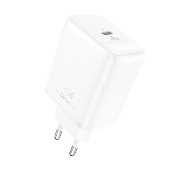 Qcharx international Cargador qcharx hermes 45W GaN 1 USB-C blanco…