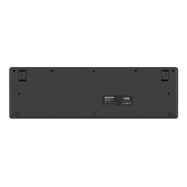 Phoenix technologies Teclado sem fios qwerty phoenix K200 preto fino…